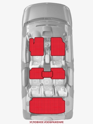 ЭВА коврики «Queen Lux» комплект для Ford Transit (8G)
